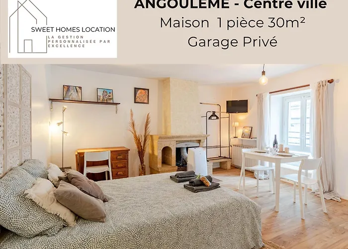 M1 Sweet Homes Angouleme L Secteur Centre Ville Remparts L Maison 1 Piece Avec Garage Prive - Animaux Acceptes